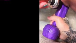 Feeding My Snatch - Sex tool Tease Orgasms