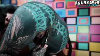 Doggy Booty Screwing with My Thick Metal Toy