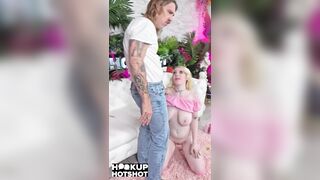 Gigi Sweets' Giant Breasts Rubbing On Bryan Gozzling!