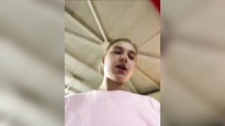 Public banging in the gym Close up