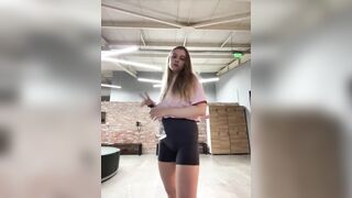 Public banging in the gym Close up