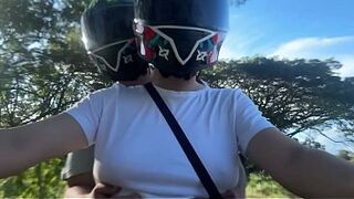 I picked up a DiDi customer out of a brassiere and this guy noticed my large bazookas two