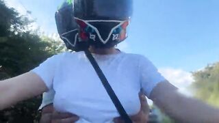 I picked up a DiDi customer out of a brassiere and this guy noticed my large bazookas two