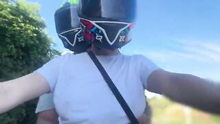 I picked up a DiDi customer out of a brassiere and this guy noticed my large bazookas two