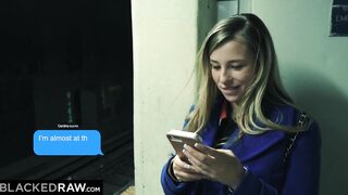 BLACKEDRAW Tiny golden-haired destroyed by the massive Dick youve ever seen