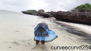 Bizarre Flashing at the Beach. Made My Uber Driver Play with My Clitoris Untill I Squirt