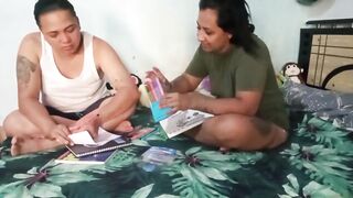 We catch up on studies and end up screwing