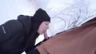 Nearly Caught Screwing Outside Then Warming Him Up with My Leaking Vagina