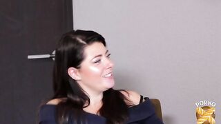 Lucy, a sexy brunette hair, desires a steamy bang