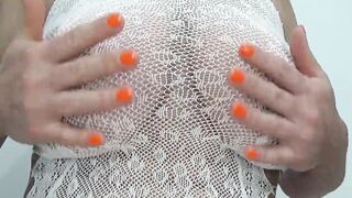 Aged Solo in a White Costume