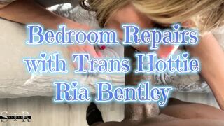 Sir Maxximus Helps Sexy Trans Angel Ria Bentley with Bedroom Repairs POV