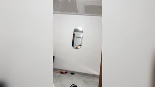 My spouse with his petite rod trying to bang my huge booty!