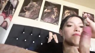 My Wife's Stepdaughter Sucks My Rod Until I Cum When Her Mother Leaves Home for Work!