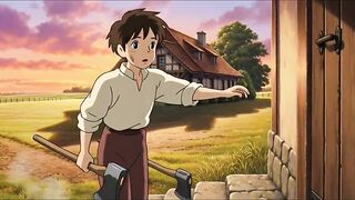 Recent Bread, Recent Heat – Ghibli Farm Wife (Created by AI)