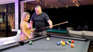 I bang my stepfather's most good ally on the pool table whilst that guy's not home!