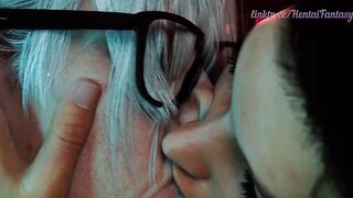 Giant Deepthroat and Creampie for Aged Granny with Massive Melons (CG Comics)