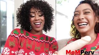 Stepmom Misty Stone and stepdaughter Sarah Lace three-some banged by large dicked stepson after they tempted him! Stream greater amount free hawt porno episode content at MomPerv.com