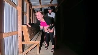 Sneaky Sex in Park and Coarse Bang for Wife