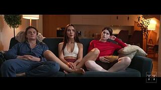 We Were Having Lesbo Sex, But Then The Dude Woke Up... 4K HD Tim Team