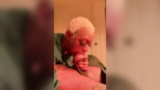 Mani Muse Goes Nose To Balls Whilst Deepthroating Thick BBC