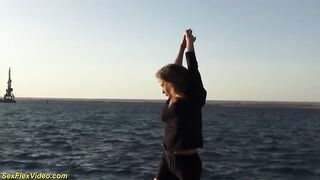 Sexy supple angel Alisa Adelson likes undressed yoga
