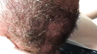 Eat and Bang My Twat to Climax. Close-up Home Movie scene.