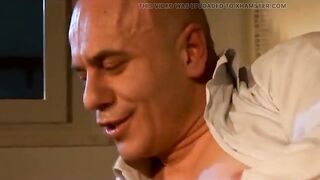 Giant unshaved snatch screwing anal permeated...cum in throat