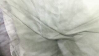 Homemade diaper moist in urine and multiple orgasms