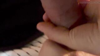 Close-Up Wife Sloppy Fellatio to Unfathomable Creampie Inside Snatch