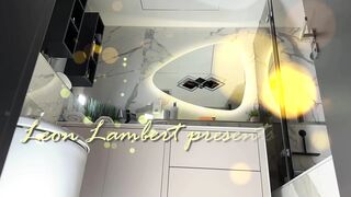 Recent secretary tall hawt excited brunette hair chick in glasses in the baths positions for many cameras