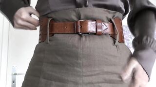 Gripping Thong Fitting with a Linen Petticoat, Part 1, Lady Victoria Valente