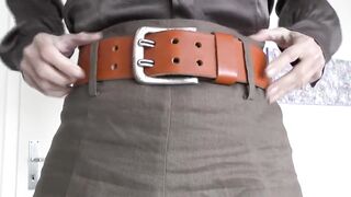 Gripping Thong Fitting with a Linen Petticoat, Part 1, Lady Victoria Valente