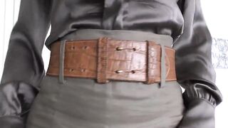 Gripping Thong Fitting with a Linen Petticoat, Part 1, Lady Victoria Valente