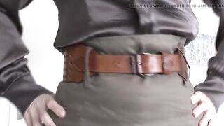 Gripping Thong Fitting with a Linen Petticoat, Part 1, Lady Victoria Valente