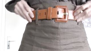 Gripping Thong Fitting with a Linen Petticoat, Part 1, Lady Victoria Valente