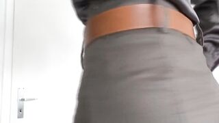 Gripping Thong Fitting with a Linen Petticoat, Part 1, Lady Victoria Valente