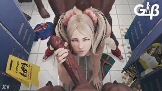 ebony team fuck animation