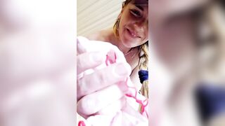 Redhead Smelks Tastes and Stuffs Pants in Butt and Vagina