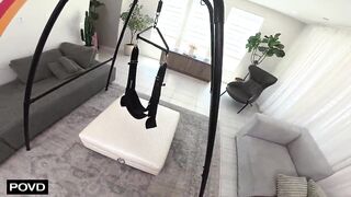 Sophia Sterling Gets Her Vagina Filled On Surprise Sex Swing