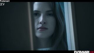 two Cuties 1 Trans - Futanari Lesbo 3some with Leana Lovings Lily Lou & Octavia Red