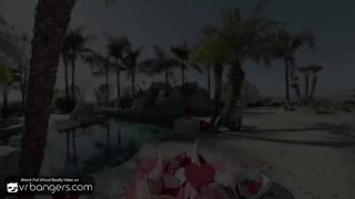 VR Bangers: Hawt Hotties Ride Biggest Ramrod In Bi-sexual Trio on Lovers' Day
