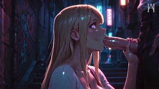 ATKINS MANGA HEAVEN - Insatiable Hotty Gets Pounded Hard In A Back Alley - [AI]