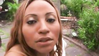 Ebony Luana Alves screws a biggest schlong