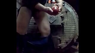 Homosexual ejaculation, poured recent cum on a biggest jock and banged himself in the booty! His cum ended up in his anal!