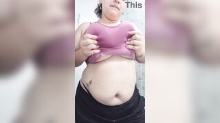 Huge natural melons drop and disclose - Enormous big beautiful woman tease