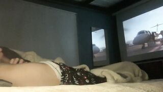 My stepbrother invites me to his room to see a clip when no one is home and I end up impaled on his wang