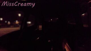 French Teacher Stepsister CAUGHT PUBLIC Night Banging in Nylons with Loud Squirting Climax - Full on RED