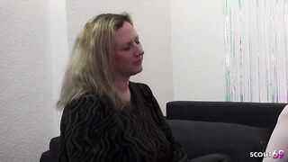 German Gal suprised her Boyfriend with Giant natural Breasts Aged woman for Deepthroat and Ass drilling FFM