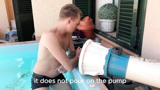 That babe Couldn’t Pay the Pool Stud - so That babe Offered Smth Else