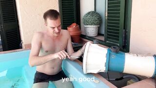 That babe Couldn’t Pay the Pool Stud - so That babe Offered Smth Else